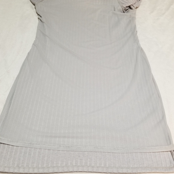 Silence + Noise Lauralie Ribbed Mini Off the Shoulder Longsleeve Dress S… - Picture 7 of 11